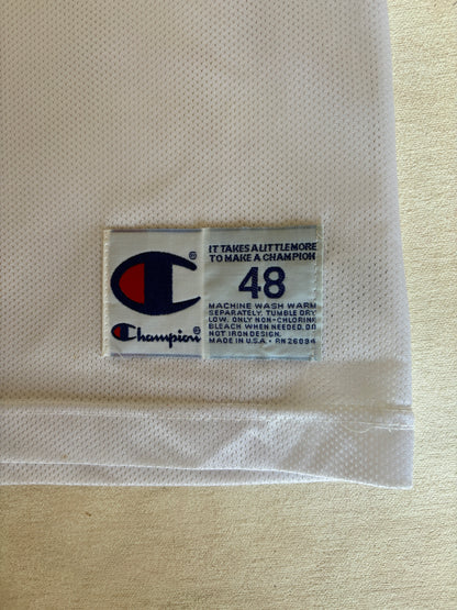 Champion Chicago Bulls #45 Jordan Comeback Jersey Size 48 White Mesh 1995 NBA