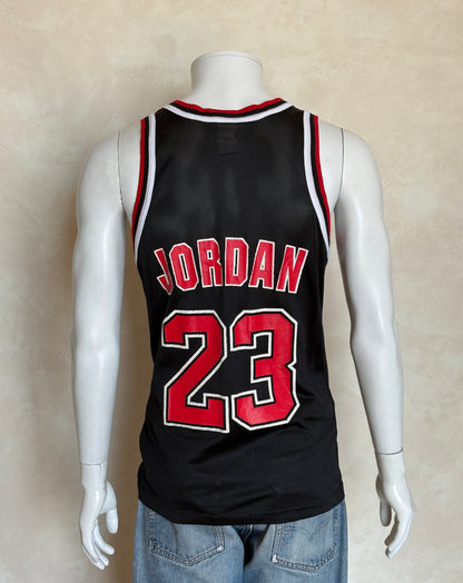 Champion Chicago Bulls #23 Jersey Size 40 Black Mesh Vintage 90s NBA Authentic