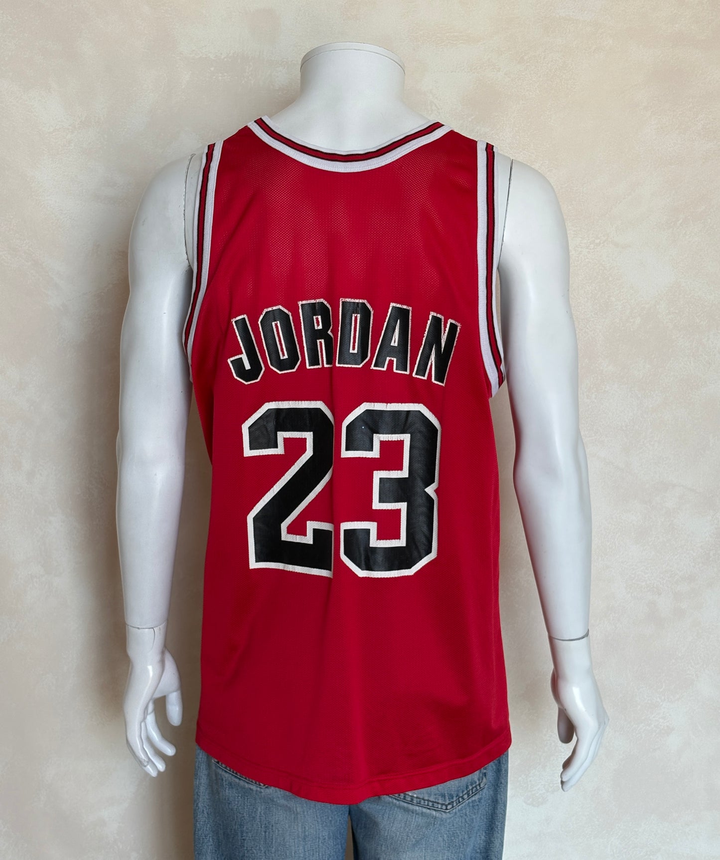 Champion Chicago Bulls #23 Jersey Size 48 Red Mesh Vintage 90s NBA Made in USA