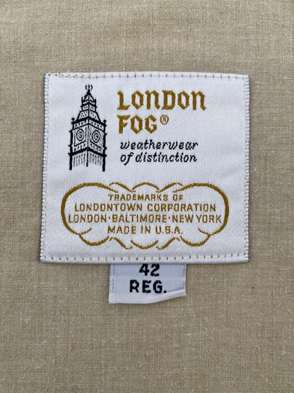 Size 42 Reg London Fog Vintage cotton jacket Made in USA-AJ357 Studio