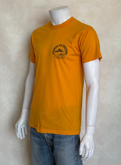 Vintage 83s Dive Caribbean Sea Adventures T-Shirt – St. Croix USVI Scuba Tee – Size L – Made in USA-AJ357 Studio
