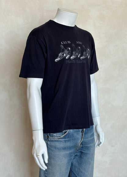 Vintage Club Med Playa Blanca T-Shirt – Size L – 1980s Graphic Sneakers Tee – Made in USA-AJ357 Studio