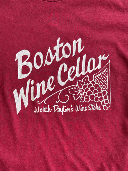 Vintage Boston Wine Cellar T-Shirt North Dayton Ohio Grapes Graphic Tee – Size M-AJ357 Studio