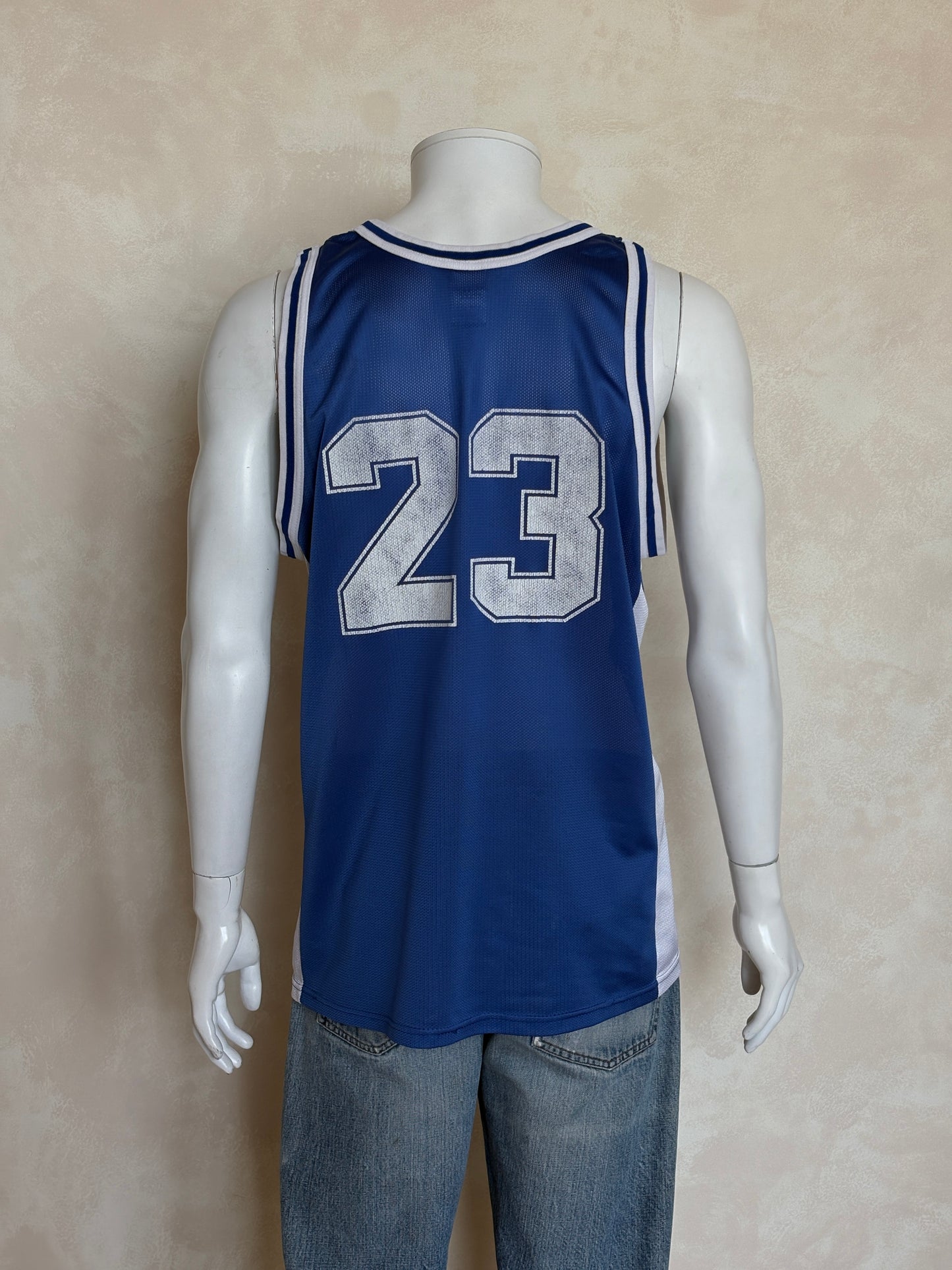 Champion Kentucky Wildcats Derek Anderson #23 Jersey Size 44 Blue White Mesh 90s NCAA USA