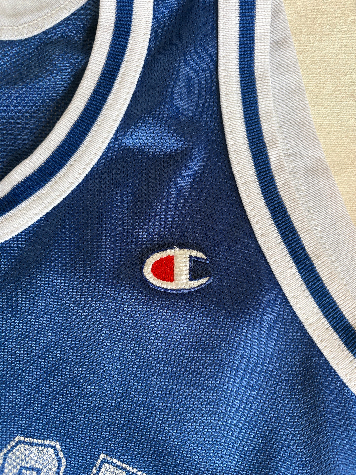 Champion Kentucky Wildcats Derek Anderson #23 Jersey Size 44 Blue White Mesh 90s NCAA USA