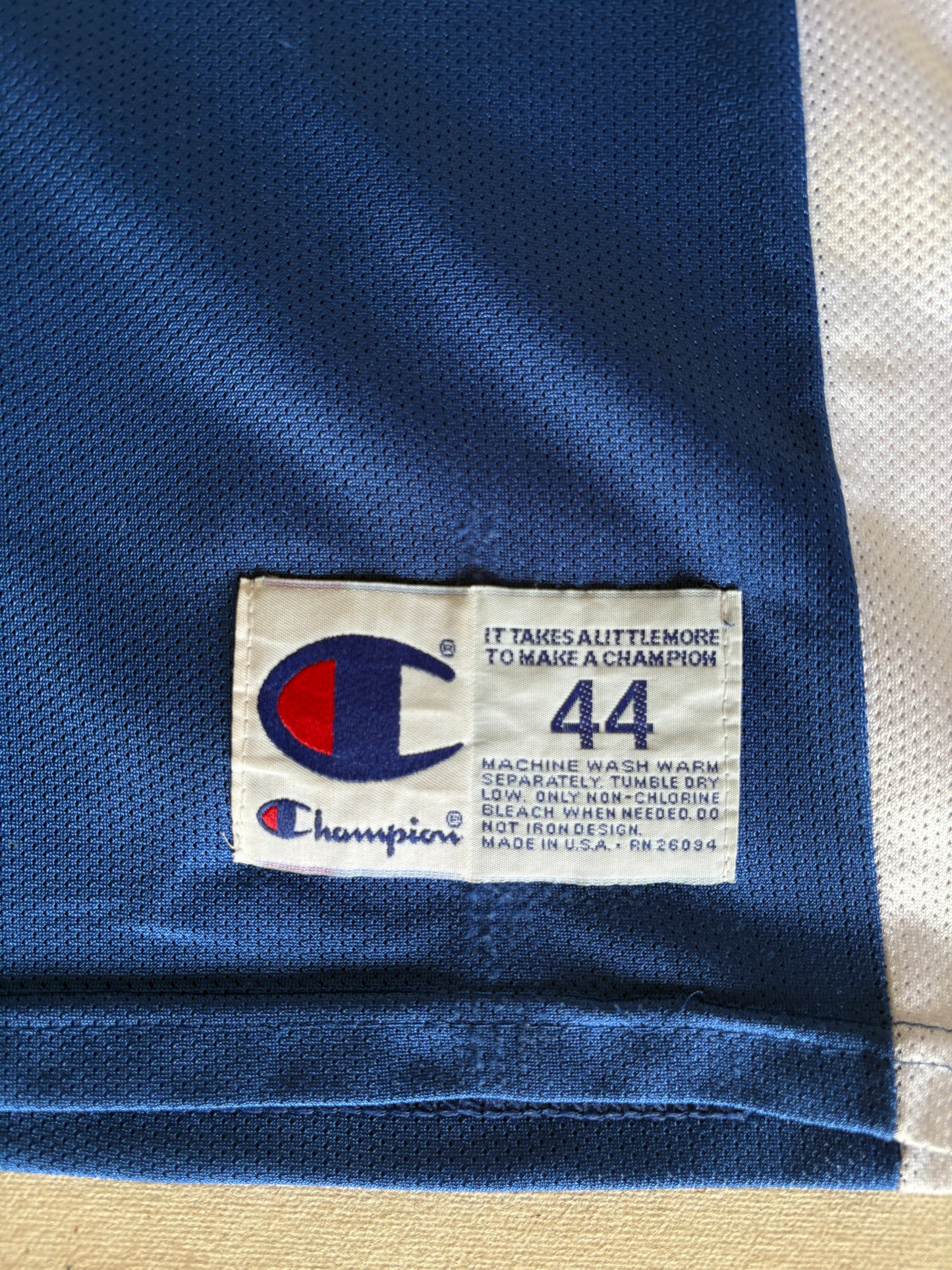 Champion Kentucky Wildcats Derek Anderson #23 Jersey Size 44 Blue White Mesh 90s NCAA USA