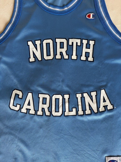 Champion North Carolina Tar Heels UNC Jersey Size 40 Carolina Blue Mesh 90s NCAA USA