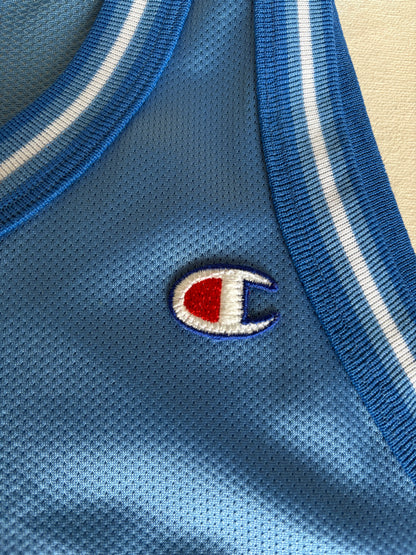 Champion North Carolina Tar Heels UNC Jersey Size 40 Carolina Blue Mesh 90s NCAA USA