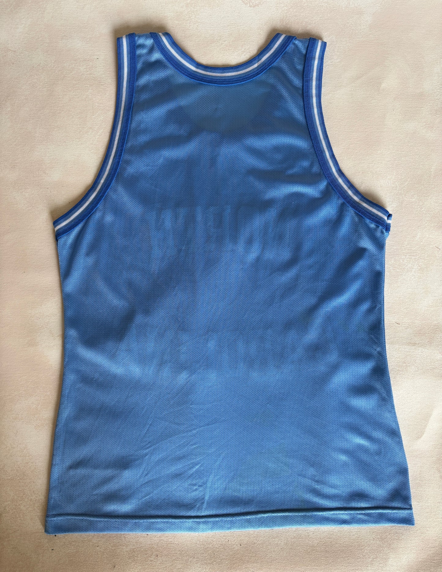 Champion North Carolina Tar Heels UNC Jersey Size 40 Carolina Blue Mesh 90s NCAA USA