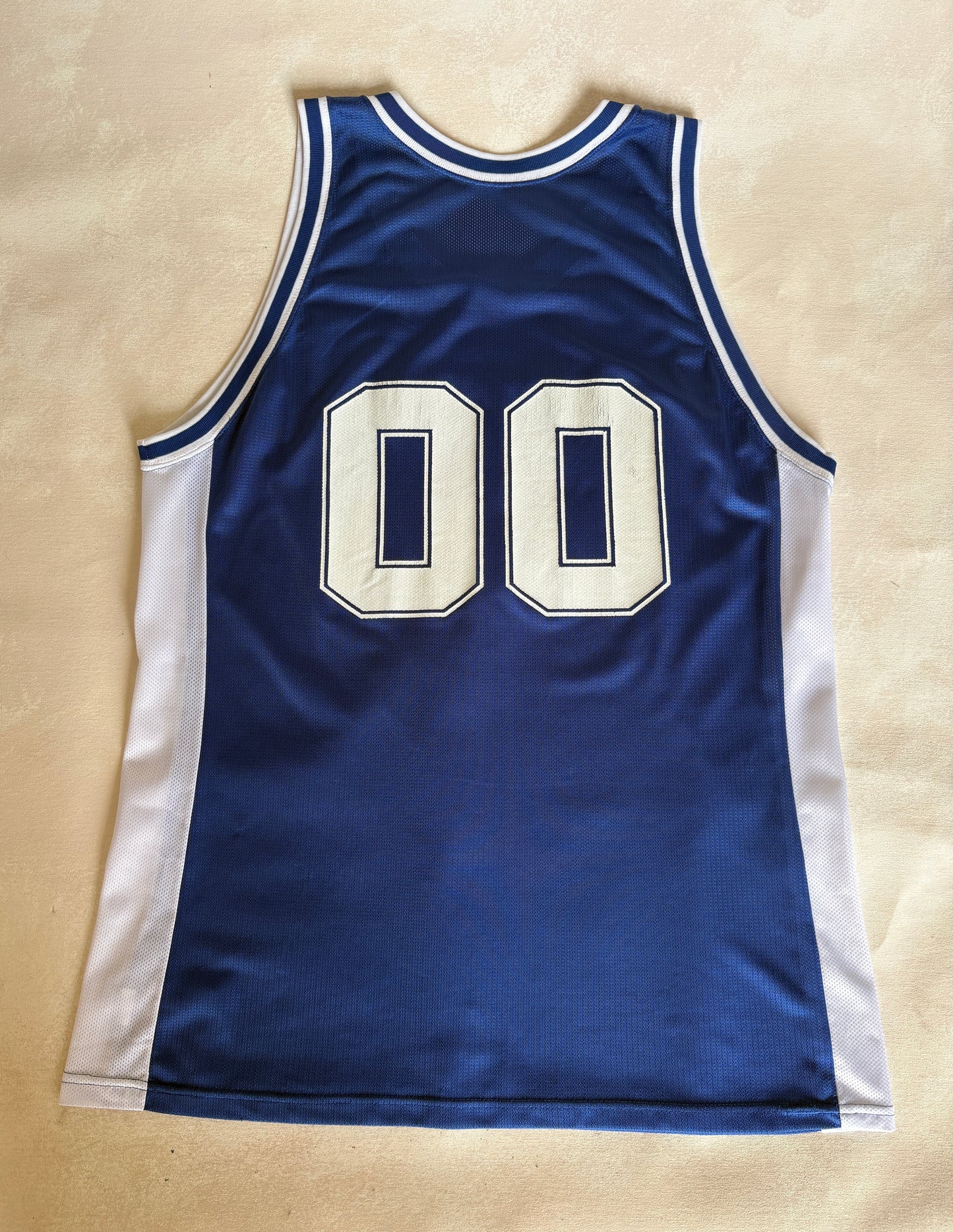 Champion Kentucky Wildcats #00 Jersey Size 48 Blue White Mesh 90s NCAA Made in USA