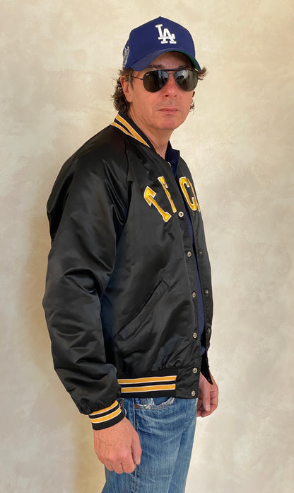 Large . Vintage Tech Satin jacket Made in USA-AJ357 Studio