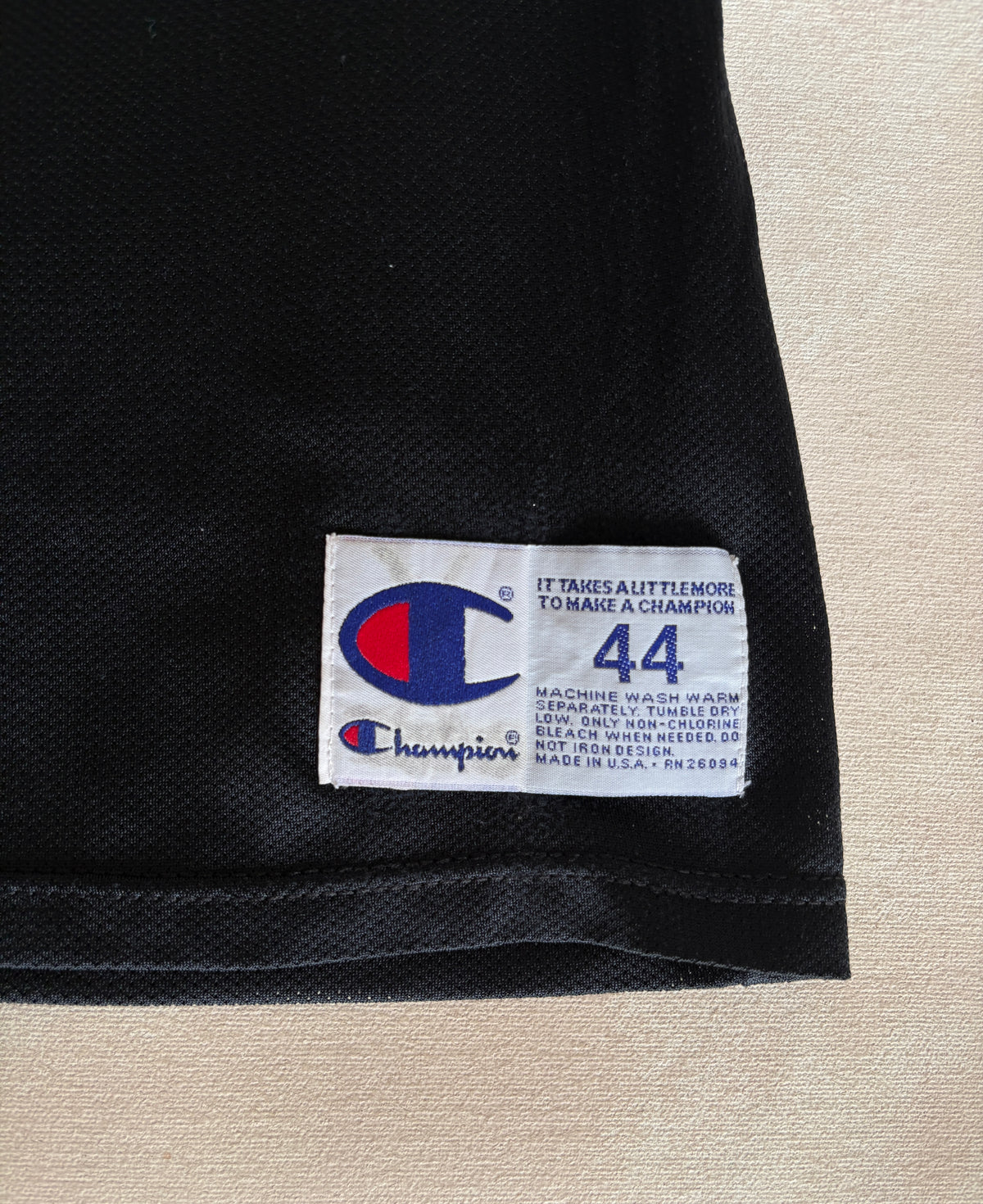 Champion Spurs Dennis Rodman #10 Jersey Size 44 Black Altered Front 90s NBA Made in USA-AJ357 Studio