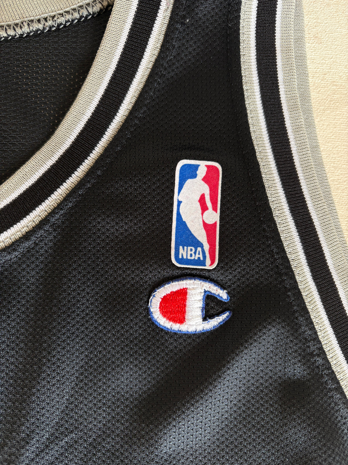Champion Spurs Dennis Rodman #10 Jersey Size 44 Black Altered Front 90s NBA Made in USA-AJ357 Studio
