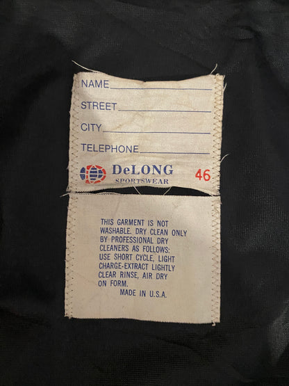 Vintage Teamster Varsity Leather Sleeve Jacket - Size 44USA (54 EU) | Made in USA-AJ357 Studio