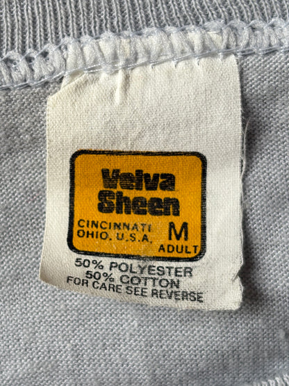 Vintage Ohio State University tee – bold Buckeyes pride with classic athletic stripes. Med-AJ357 Studio