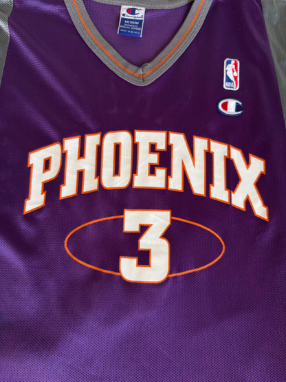 Champion Phoenix Suns #3 Marbury Jersey Size 40 Purple Mesh Vintage 90s NBA