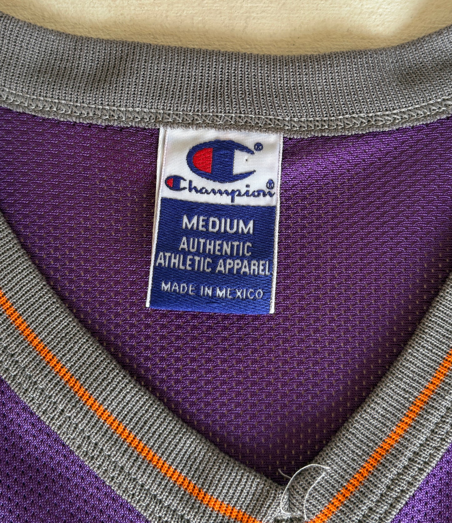 Champion Phoenix Suns #3 Marbury Jersey Size 40 Purple Mesh Vintage 90s NBA