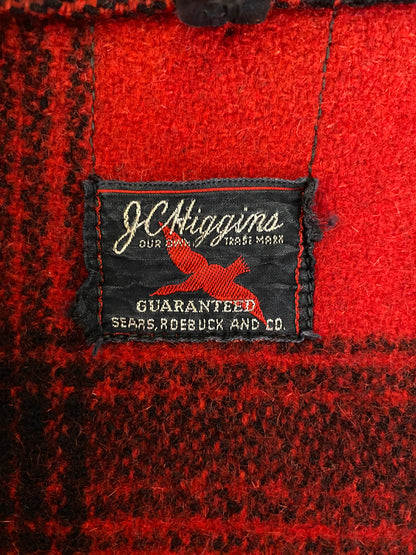 Size Small. Vintage 1940s Sears Roebuck plaid wool hunting jacket-AJ357 Studio