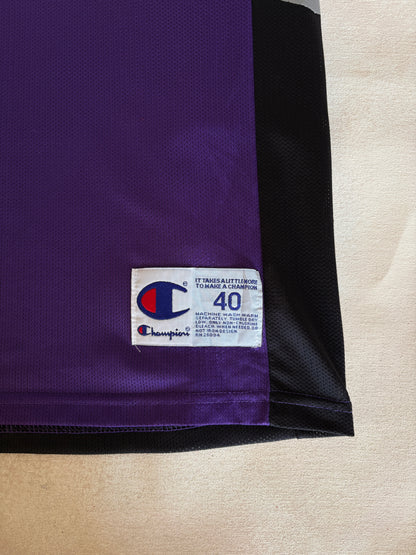 Champion LA Lakers #32 Magic Johnson Jersey Size 40 Gold Mesh Vintage 90s NBA