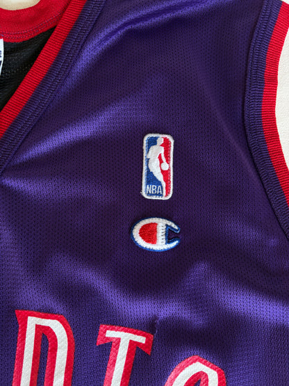Champion LA Lakers #32 Magic Johnson Jersey Size 40 Gold Mesh Vintage 90s NBA