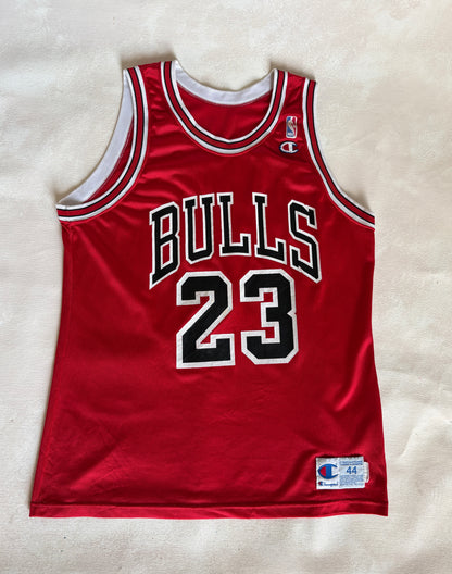 Champion Chicago Bulls #23 Jersey Size 44 Red Mesh Vintage 90s NBA Made in USA