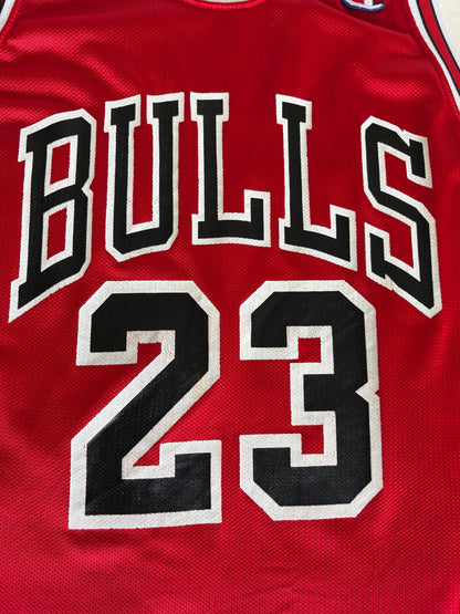 Champion Chicago Bulls #23 Jersey Size 44 Red Mesh Vintage 90s NBA Made in USA
