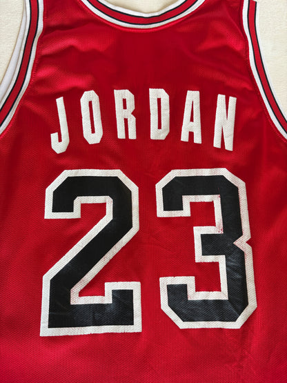 Champion Chicago Bulls #23 Jersey Size 44 Red Mesh Vintage 90s NBA Made in USA