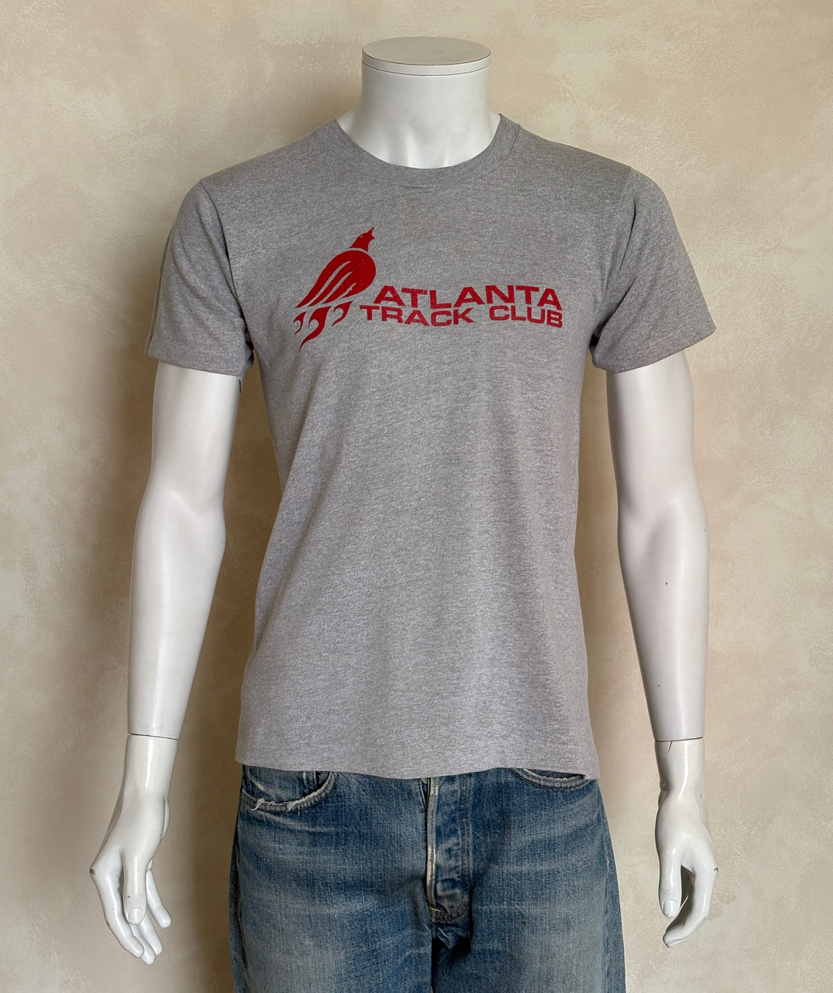 Vintage Atlanta Track Club tee – sleek athletic style from a legendary running scene. Large-AJ357 Studio