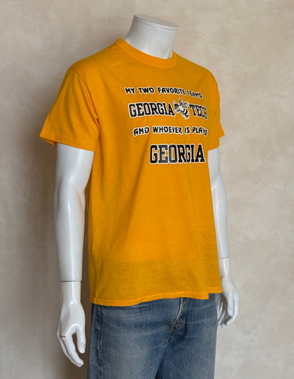 Vintage Georgia Tech 90s t shirt. Made in USA. Large-AJ357 Studio