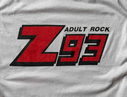 Vintage Z93 Adult Rock radio t-shirt – classic 80s music promo tee, USA made.-AJ357 Studio