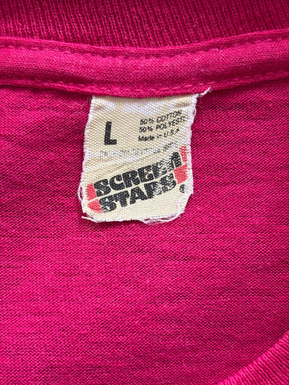 Vintage Vermont Symphony Orchestra T-Shirt – Fuchsia Pink, 80s Music Logo, Rare and Original-Large-AJ357 Studio
