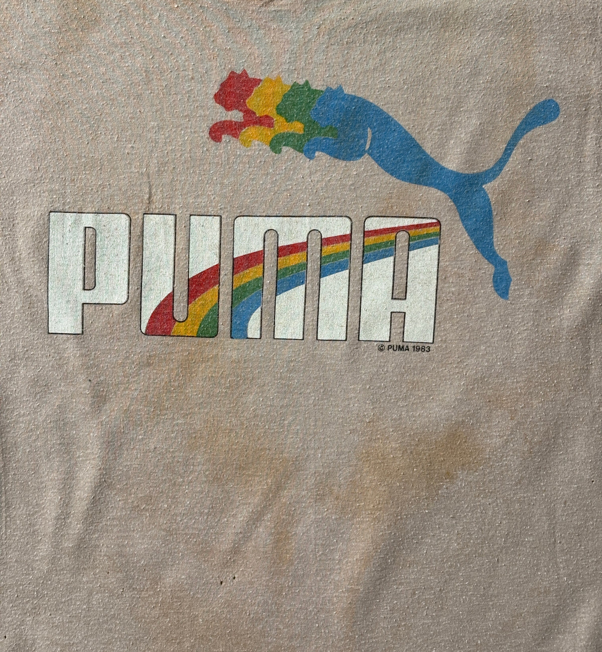 Vintage Single Stitch 1983 Puma T-Shirt – Size L – Made in USA – Classic Sportswear Graphic-AJ357 Studio
