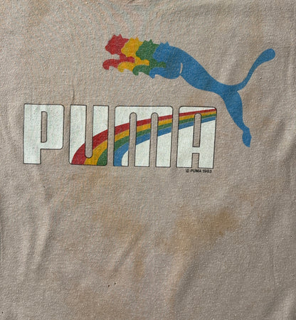 Vintage 1983 Puma T-Shirt – Size L – Made in USA – Classic Sportswear Graphic-AJ357 Studio