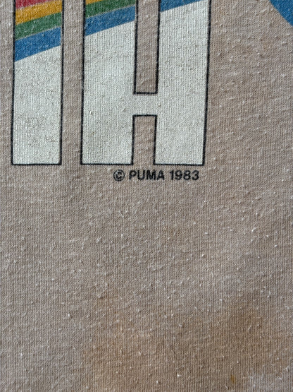 Vintage 1983 Puma T-Shirt – Size L – Made in USA – Classic Sportswear Graphic-AJ357 Studio