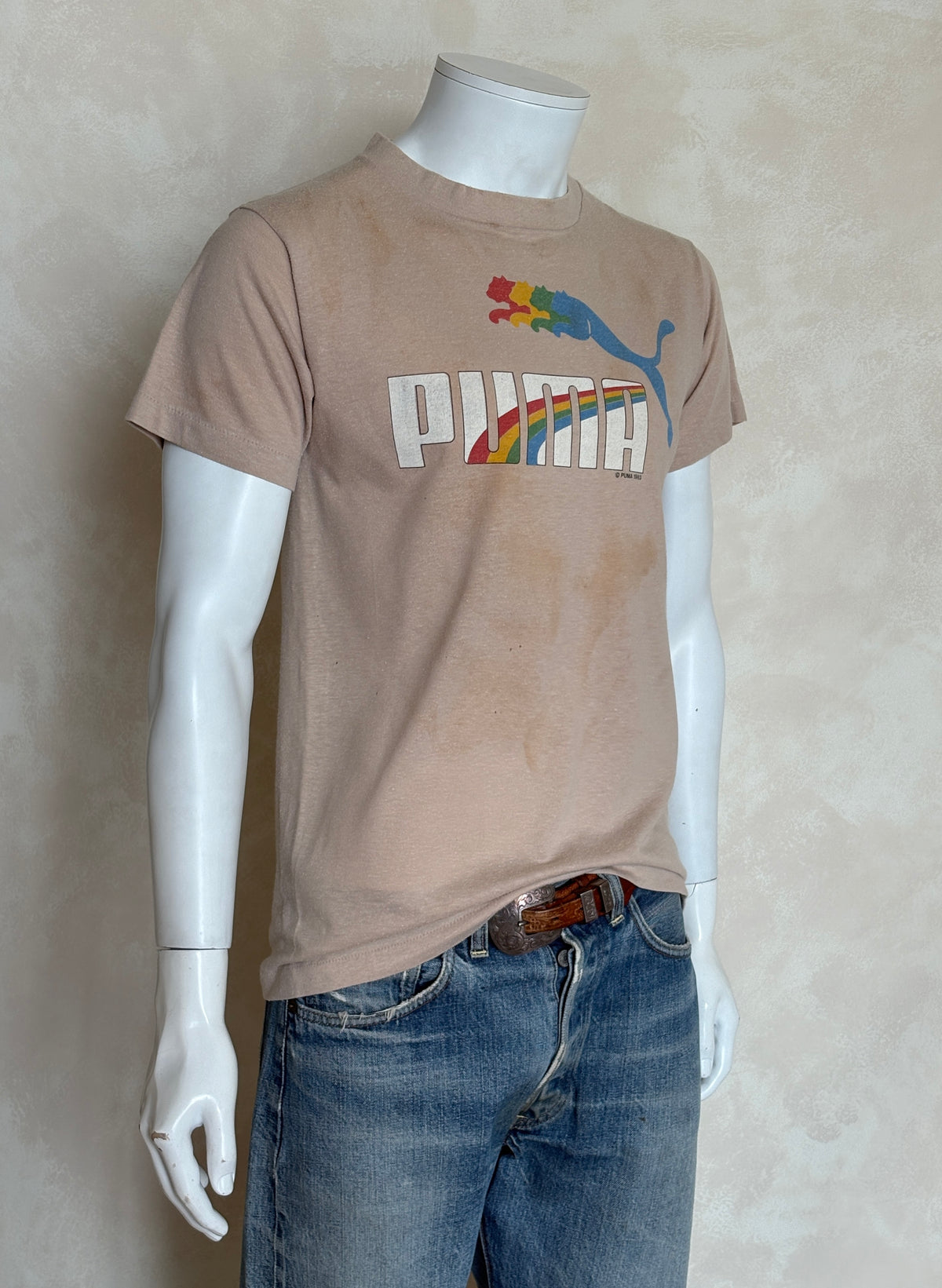 Vintage Single Stitch 1983 Puma T-Shirt – Size L – Made in USA – Classic Sportswear Graphic-AJ357 Studio
