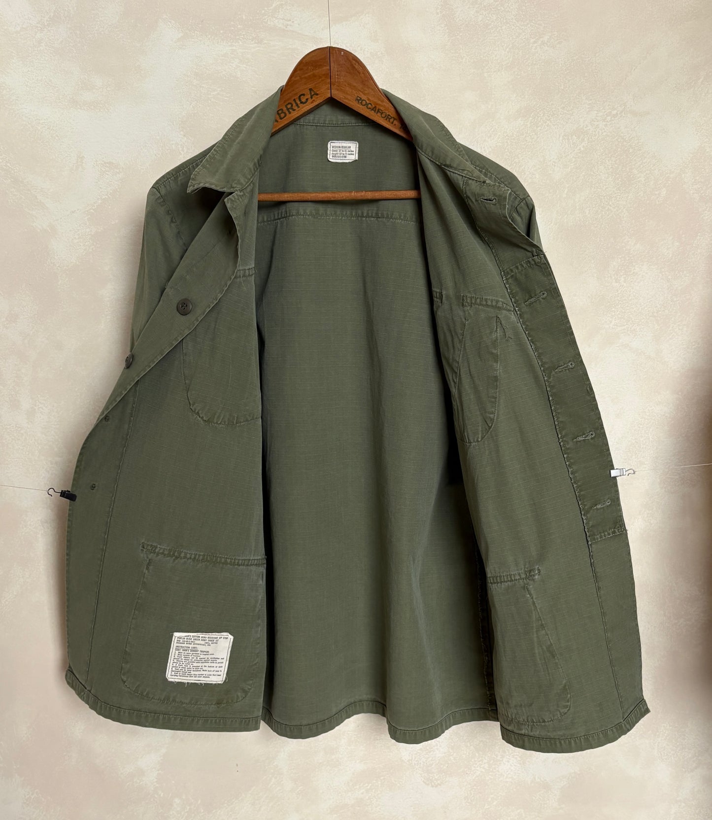 Med Reg. Authentic Third Pattern 1968 US Army Vintage Vietnam jungle jacket.