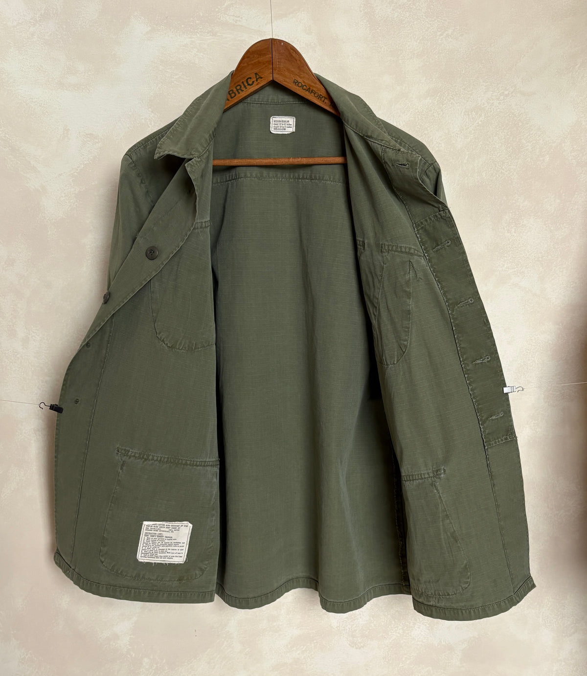 Med Reg. Authentic Third Pattern 1968 US Army Vintage Vietnam jungle jacket.-AJ357 Studio