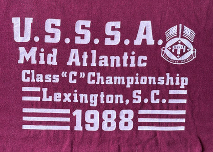 Vintage 1988 U.S.S.S.A. Softball Tee from the Mid Atlantic Championship – Made in USA, XL T shirt-AJ357 Studio