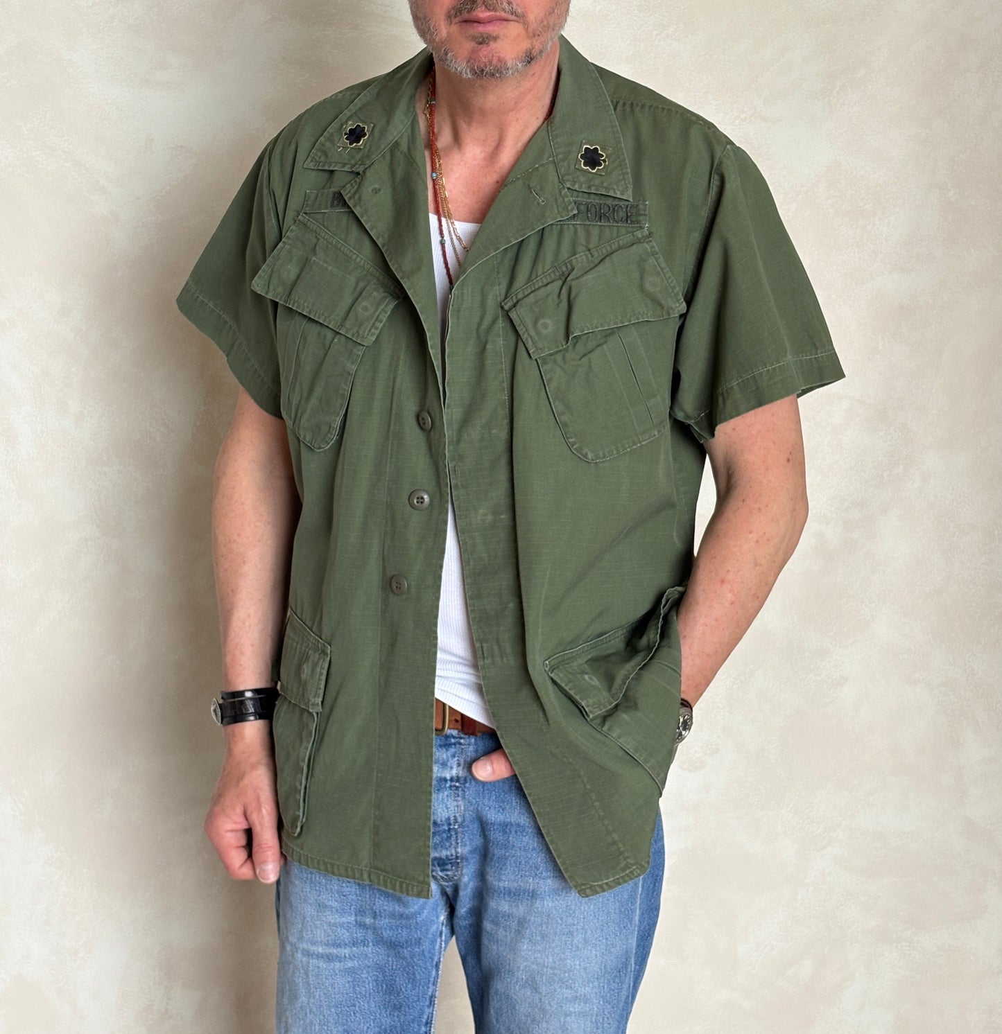 Med Reg. Authentic 1968 U.S Air Force Vintage Vietnam jungle jacket.