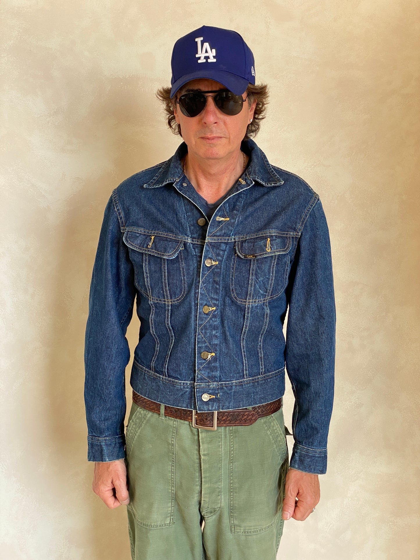 vintage 60s lee 101j denim jacket sanforized union made in usa size 40us 50eu aj357 studio