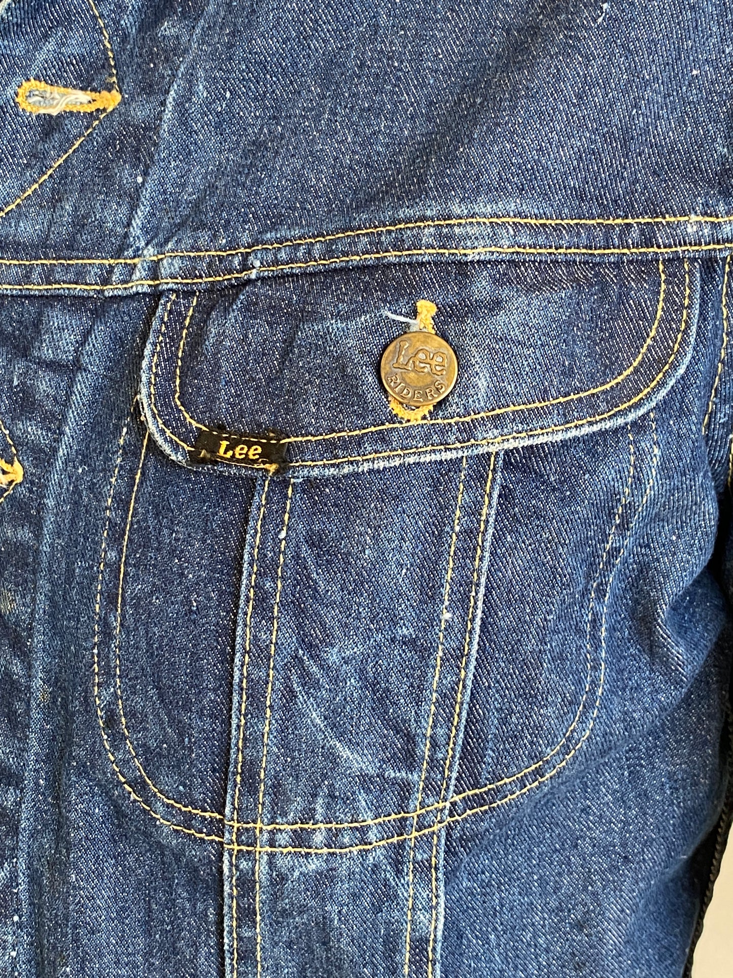 vintage 60s lee 101j denim jacket sanforized union made in usa size 40us 50eu aj357 studio