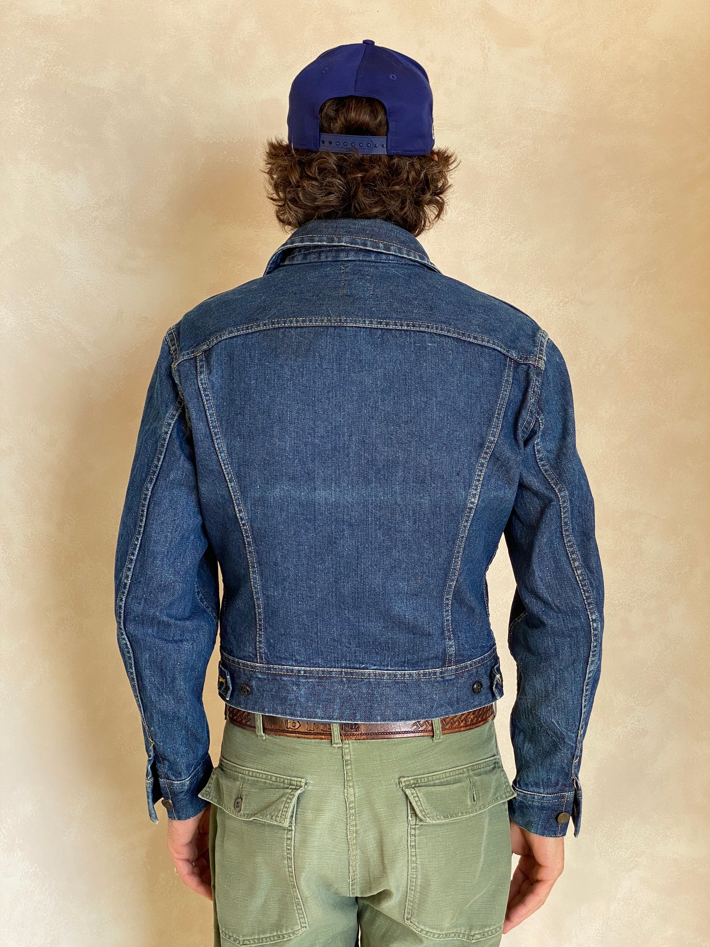 vintage 60s lee 101j denim jacket sanforized union made in usa size 40us 50eu aj357 studio