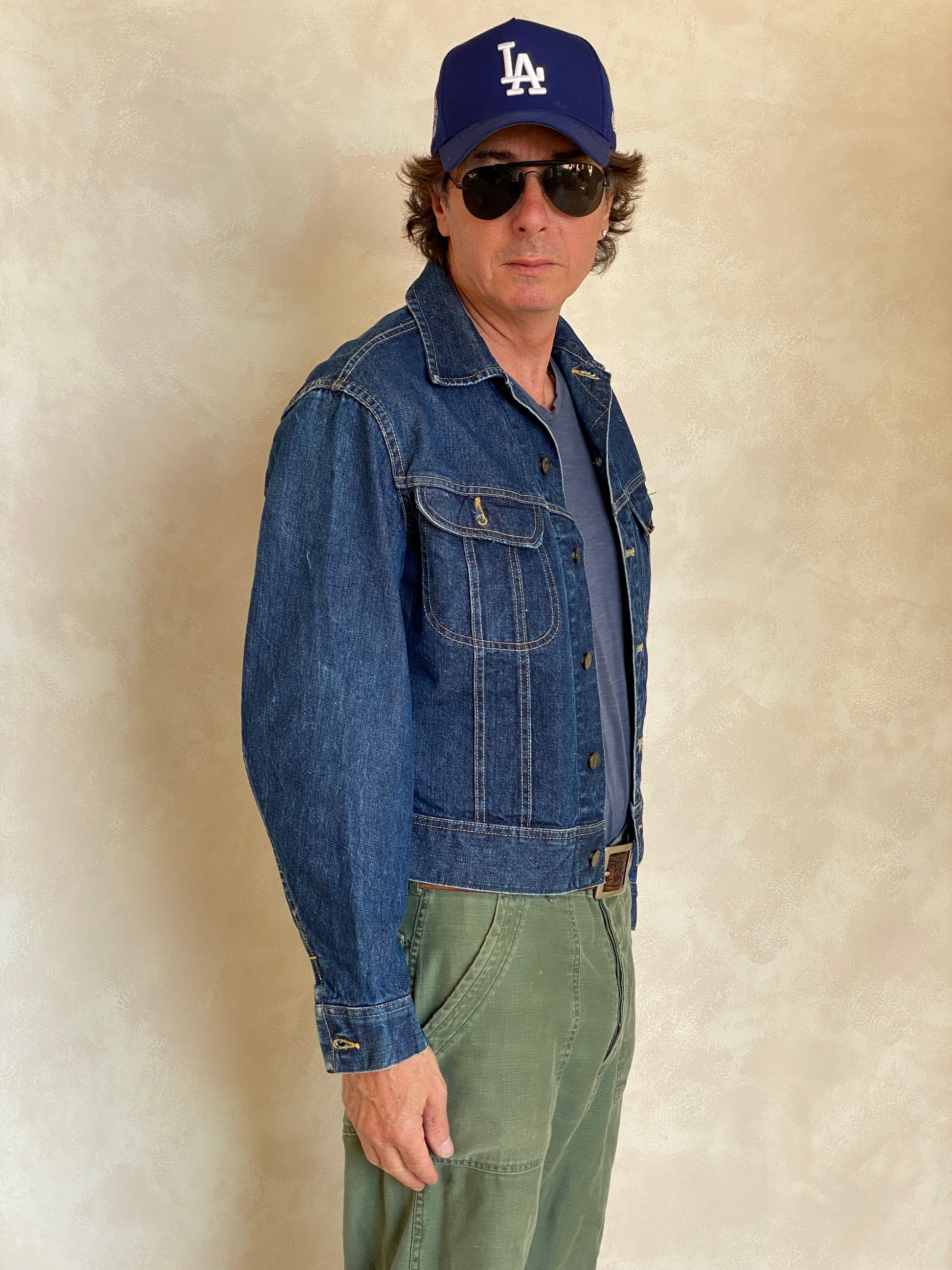 vintage 60s lee 101j denim jacket sanforized union made in usa size 40us 50eu aj357 studio