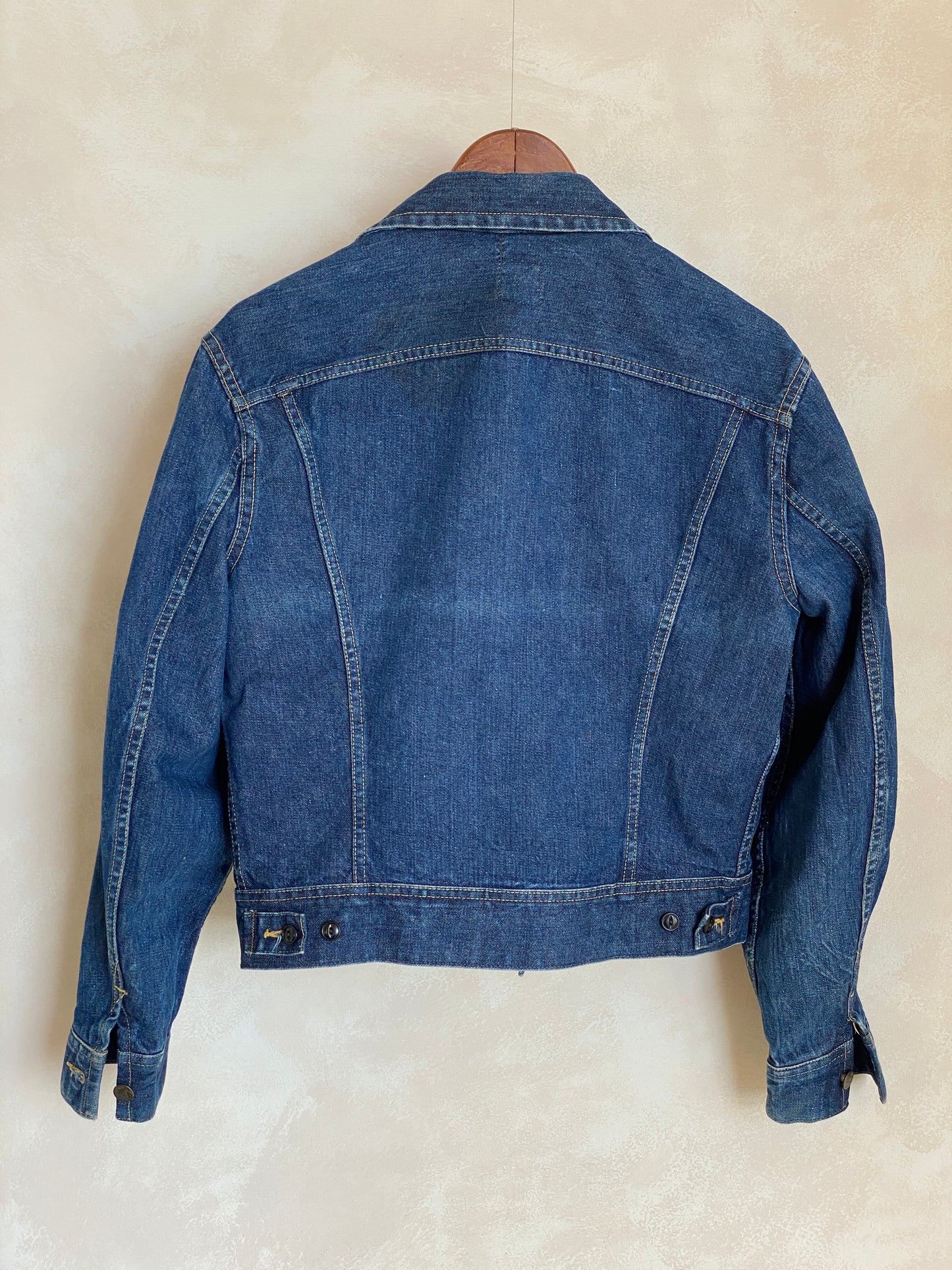vintage 60s lee 101j denim jacket sanforized union made in usa size 40us 50eu aj357 studio