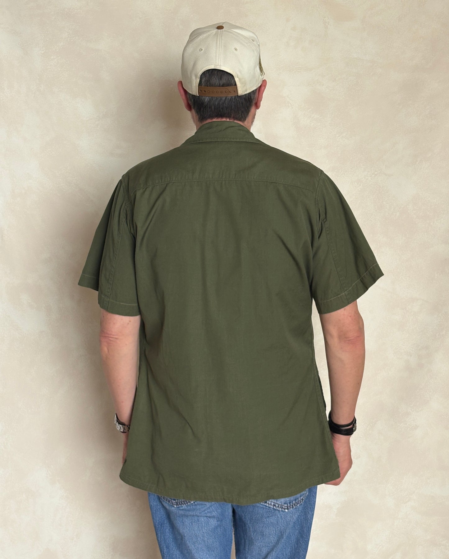 Small Reg. Authentic Third Pattern 1966 US Army Vintage Vietnam jungle jacket.