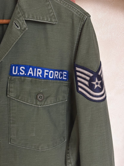 Med. Authentic 1966 Vintage U.S. Air Force OG-107 Utility Shirt