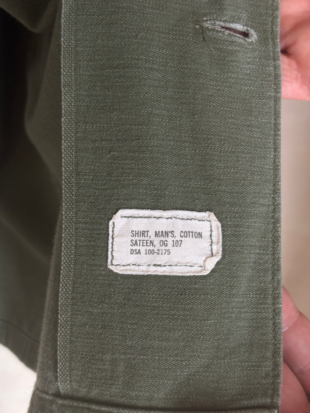 Med. Authentic 1966 Vintage U.S. Air Force OG-107 Utility Shirt