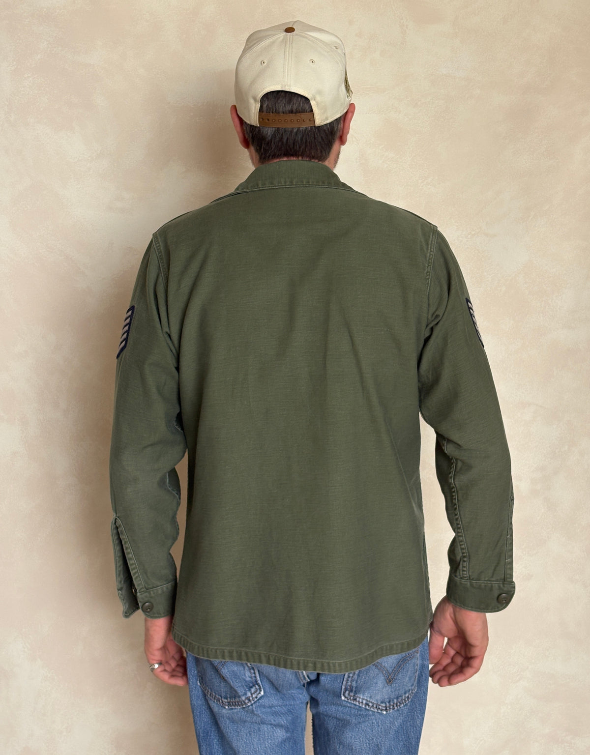 Med. Authentic 1966 Vintage U.S. Air Force OG-107 Utility Shirt