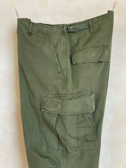 Large Reg. 1968 Authentic US Army Vietnam war era OG-107 jungle pants-military-AJ357 Studio