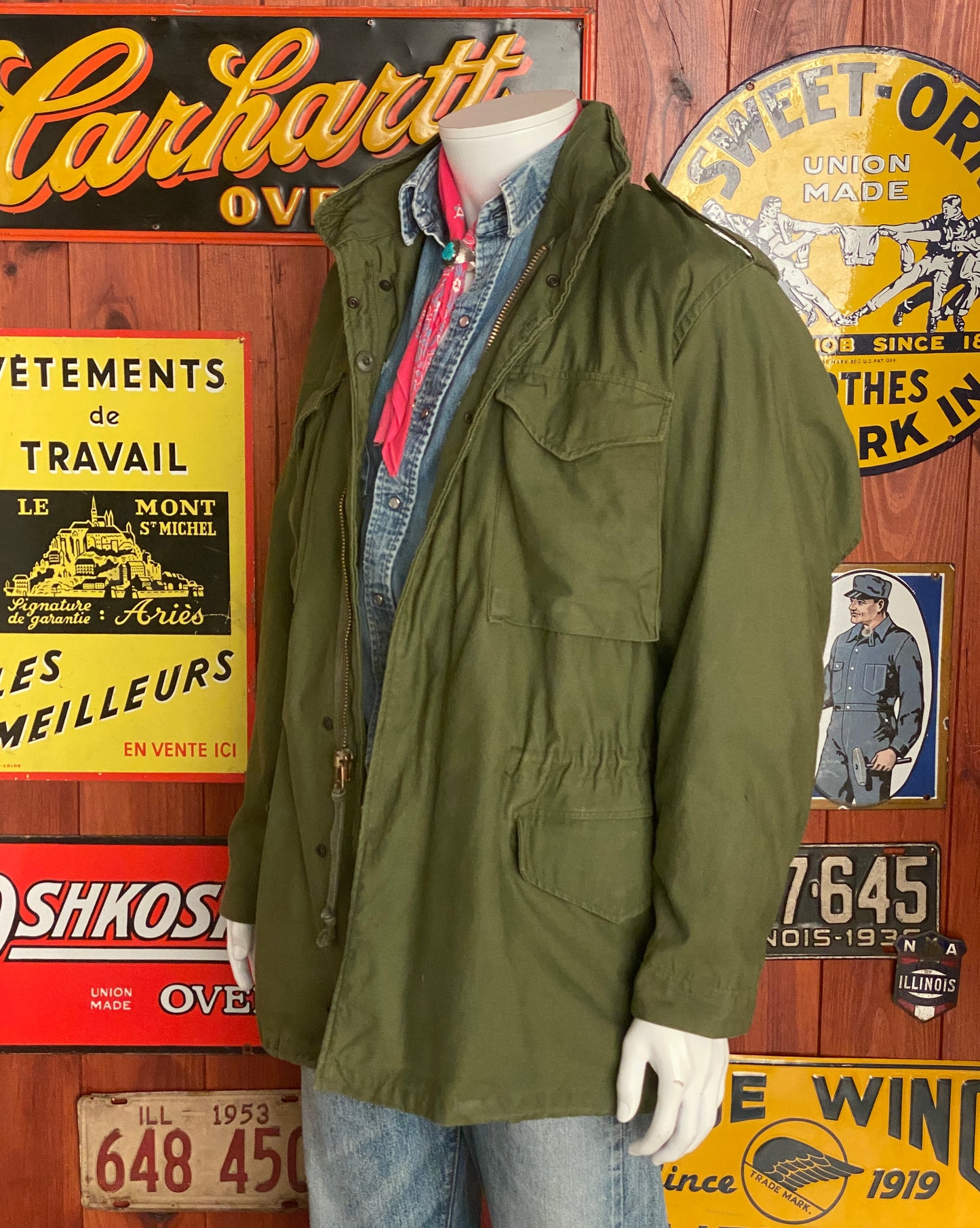 vintage military jacket, m65 field jacket, us army 1980, olive drab jacket, military surplus, vintage outerwear